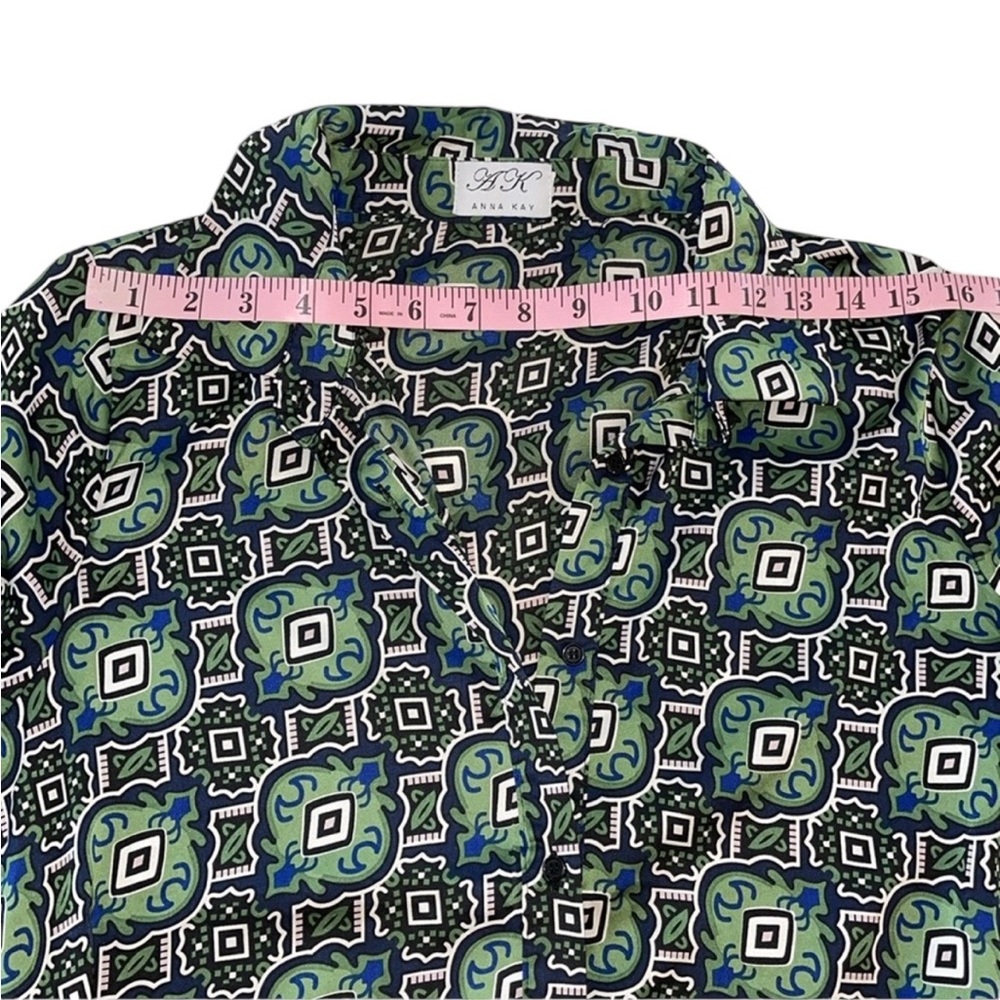 ANNA KAY Godet Shirtdress Green Size Large NWOT - Picture 11 of 17